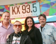 Newport Beach Lifestyle Magazine Editors, Randy & Ana stopped in for a visit--pictured here with our guest, Poet Ali and Producer and Host, Scott Hays